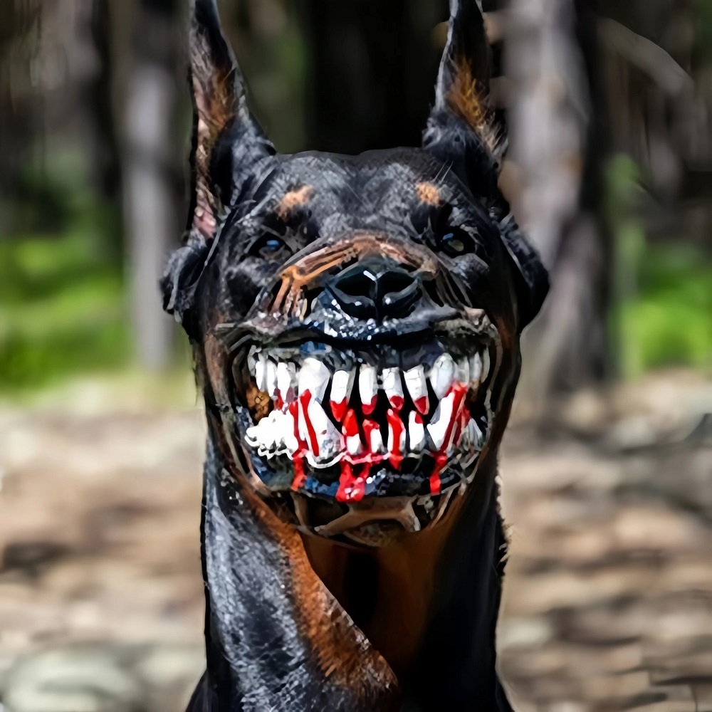Dog Muzzle Silicone - 3D Realistischer Hundemaulkorb aus Silikon mit
