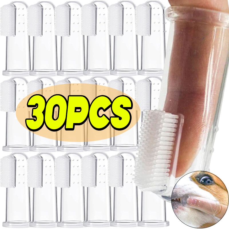 Dog Muzzle Silicone - Superweiche Haustier-Finger-Zahnbürste, Teddy-Hundebürste, Mundgeruch, Zahnstein, Zahnpflege-Werkzeug,