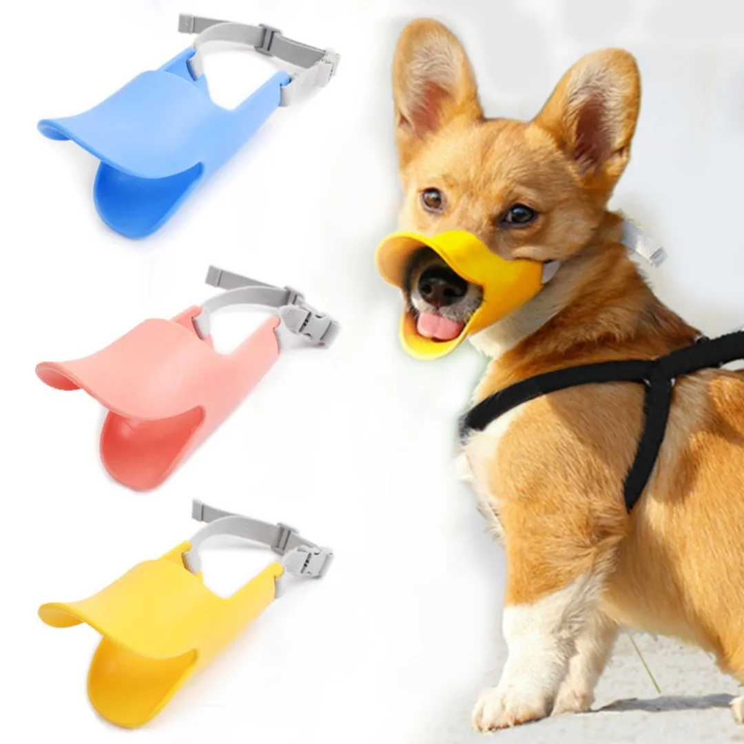 Dog Muzzle Silicone - Hund Silikon Ente Schnauze für Haustier