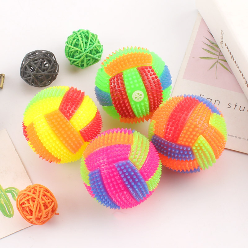 Pet Dental Chew Toy - 2 stücke Glowing Ball Hund Spielzeug