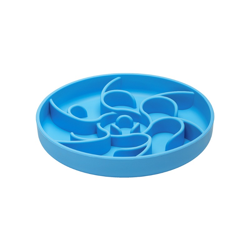Slow Feeder Dog Bowl - Silikon-Fressnapf mit Anti-Verschluck-Funktion für Haustiere, mit