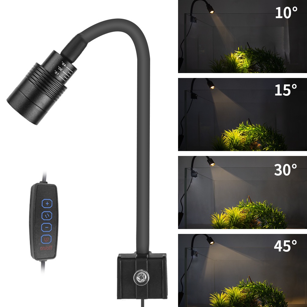 Pet Supplies Pet Shop - Superdünne LED-Aquariumbeleuchtung, Pflanzenwachstumsbeleuchtung, USB-5V 3W, Aquatische