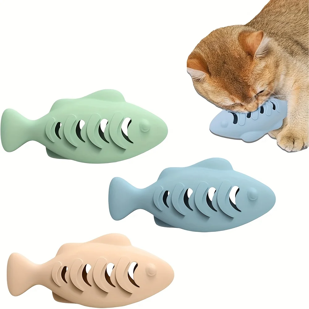 Pet Dental Chew Toy - 1 Stück Oktopus-förmiges Katzen-Kauspielzeug – interaktiver