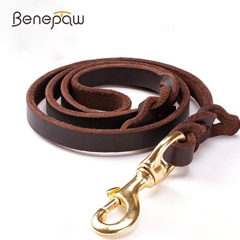 Pet Supplies Pet Shop - Benepaw Hohe-ende Rindsleder Leine Hund Handgemachte