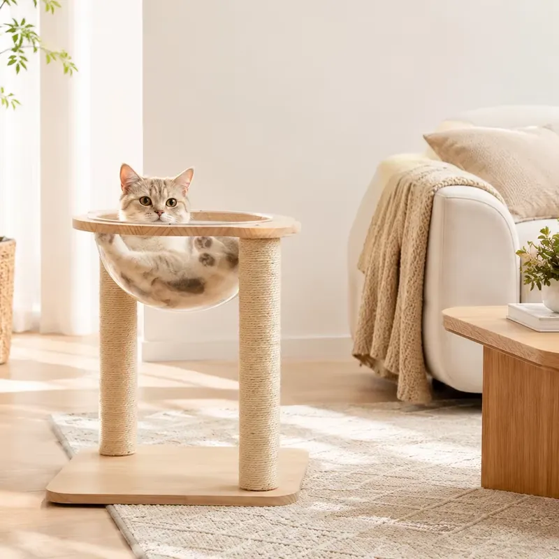 Umweltfreundlicher Massivholz- – Cat Scratching Post Bewertung und Preis