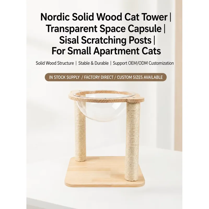 Umweltfreundlicher Massivholz- – Cat Scratching Post Bewertung und Preis