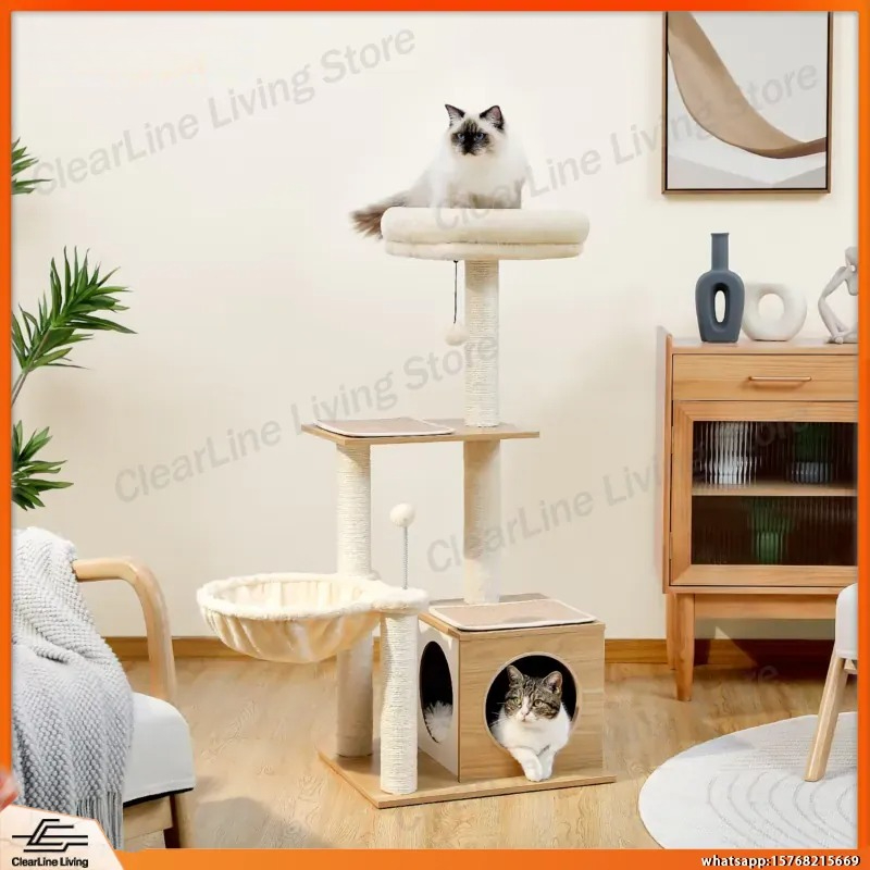 Moderner Katzenbaum für Wohnun – Cat Scratching Post Bewertung und Preis