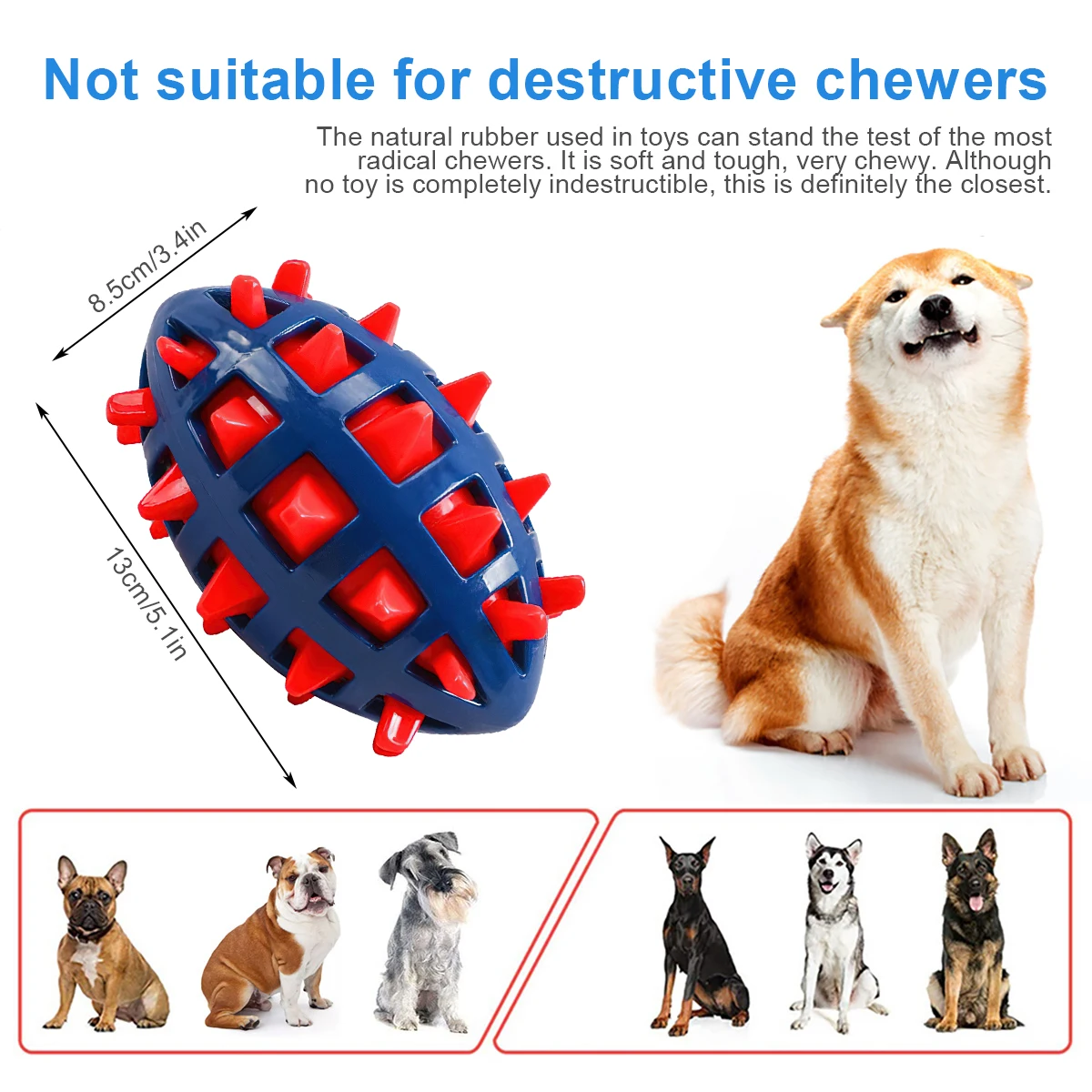1/2Pcs Quietschende Hund Kauen – Pet Dental Chew Toy Bewertung und Preis