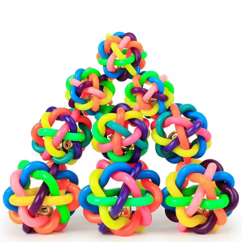 Bunter Glockenball als Beliebt – Pet Dental Chew Toy Bewertung und Preis