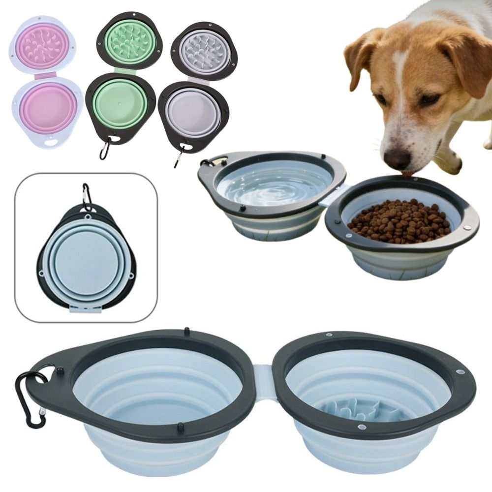 Tragbare, zusammenklappbare Fu – Slow Feeder Dog Bowl Bewertung und Preis