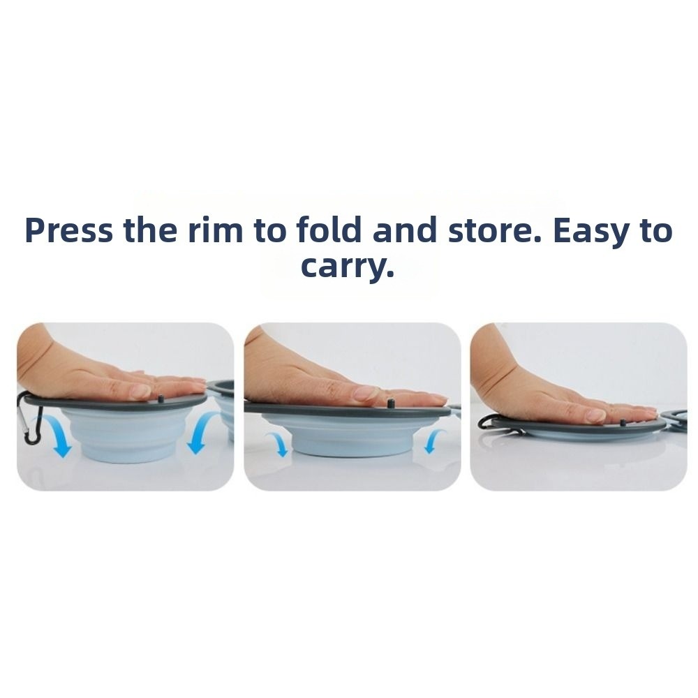 Tragbare, zusammenklappbare Fu – Slow Feeder Dog Bowl Bewertung und Preis