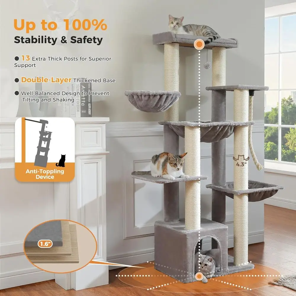 67 cm hoher, robuster Katzentu – Cat Scratching Post Bewertung und Preis