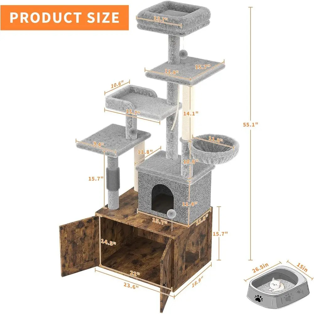 Großer Mehrstöckiger Katzenbau – Cat Scratching Post Bewertung und Preis