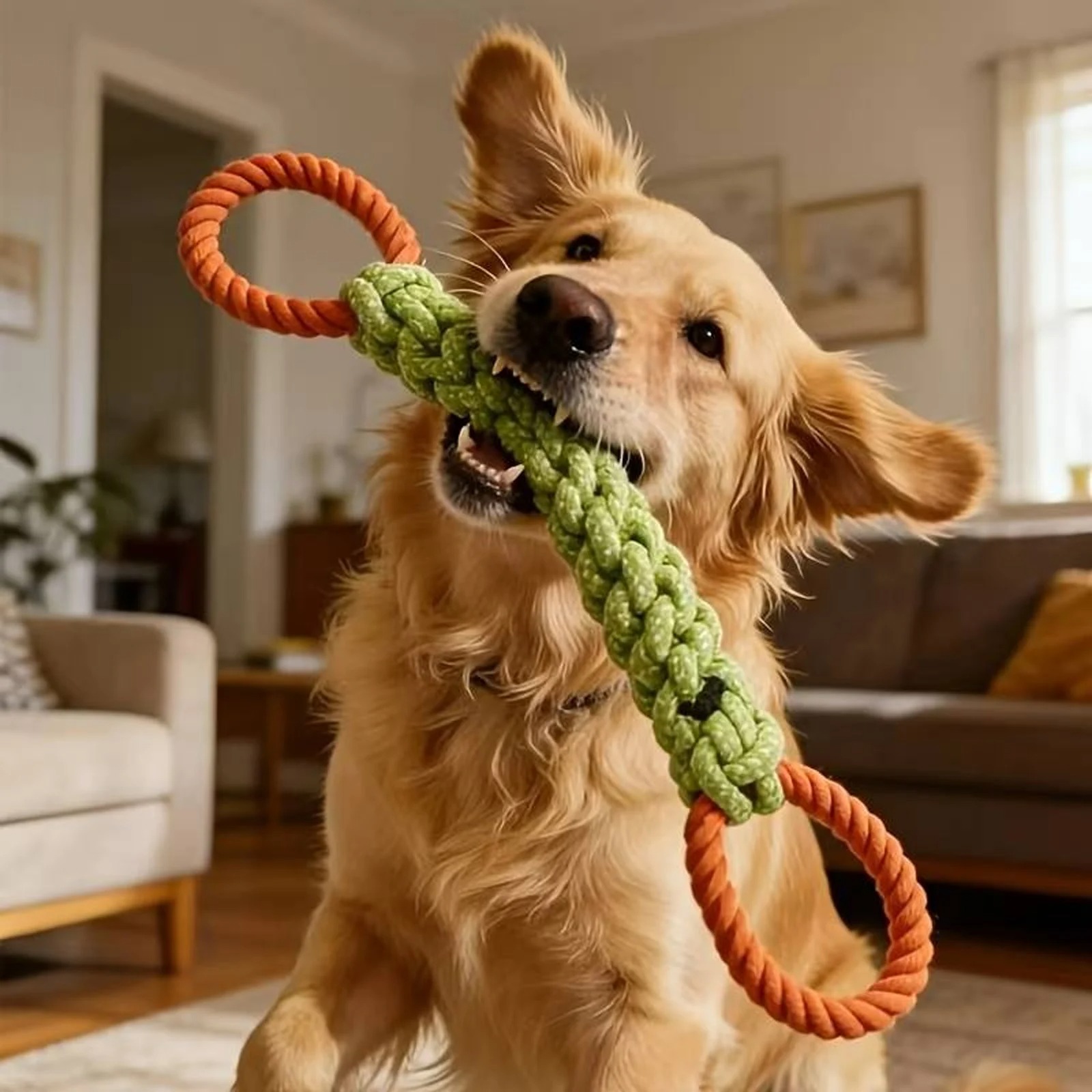 Langlebiges Hunde-Seil-Knotens – Pet Dental Chew Toy Bewertung und Preis