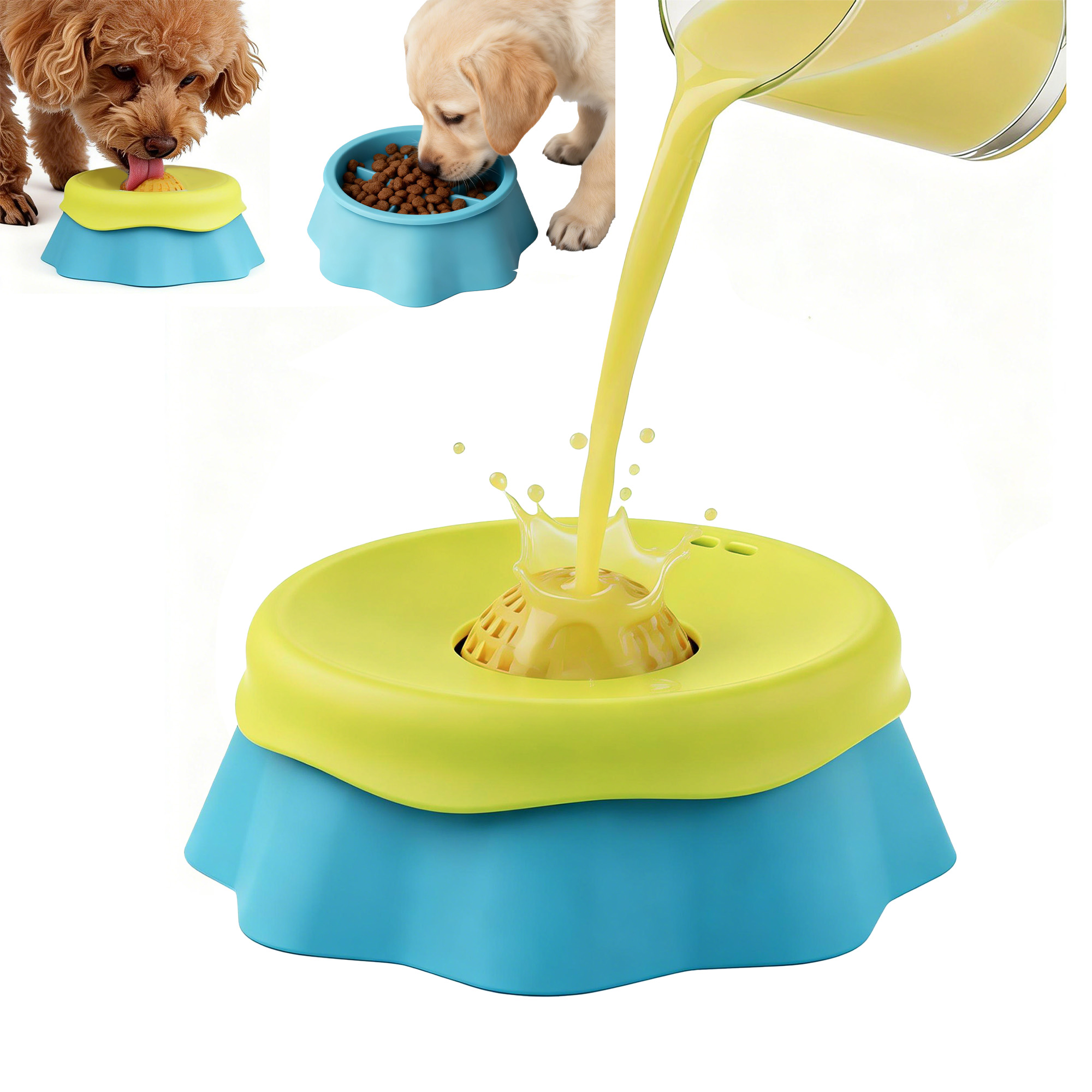 Hunde-Lecknapf, Slow-Feeder-Hu – Slow Feeder Dog Bowl Bewertung und Preis
